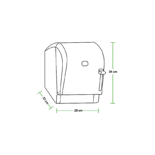 موزع مناديل ورقية بآلية قطع شفافة, توزيع محكم، قابل للتثبيت على الحائط، تصميم متين لرفوف المناشف الورقية القياسية من فيالي - فيالي - Image 3