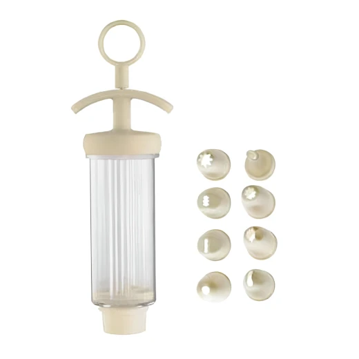 GP&me Icing Syringe with 8 Nozzles , Full Control for Creative Cake Decorating GP&me Icing Syringe with 8 Nozzles , Full Control for Creative Cake Decorating