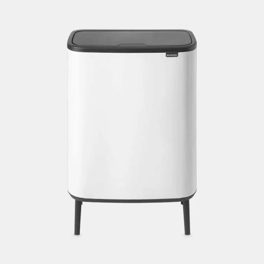 حاوية نفايات Bo Touch Bin Hi 60 لتر , أبيض، تصميم أنيق بأرجل وفتح ناعم من برابنتيا حاوية نفايات Bo Touch Bin Hi 60 لتر , أبيض، تصميم أنيق بأرجل وفتح ناعم من برابنتيا