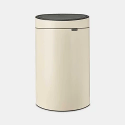 Brabantia Touch Bin New 40 Liter , Soft Beige, Elegant & Spacious Bin with Soft-Touch Opening