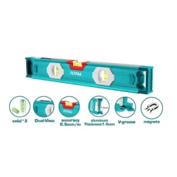 Total Spirit Level with Powerful Magnets, 40cm