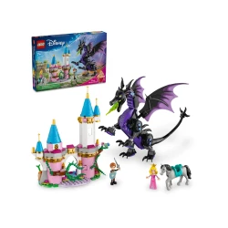 LEGO Disney Maleficent's Dragon Form Set 43240 – Sleeping Beauty Building Toy for Kids and Fans