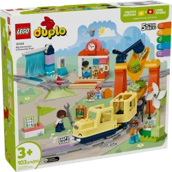 LEGO DUPLO Big Interactive Community Train Set – Educational Toddler Toy with Fun Learning Features
