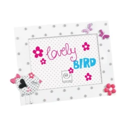 Mascagni Baby Photo Frame 13x18cm – White Metal Picture Frame, Elegant Gift for Newborn Memories