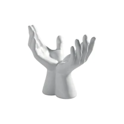 Mascagni White Gypsum Hand Figure - Elegant Home Decor Sculpture for Living Room