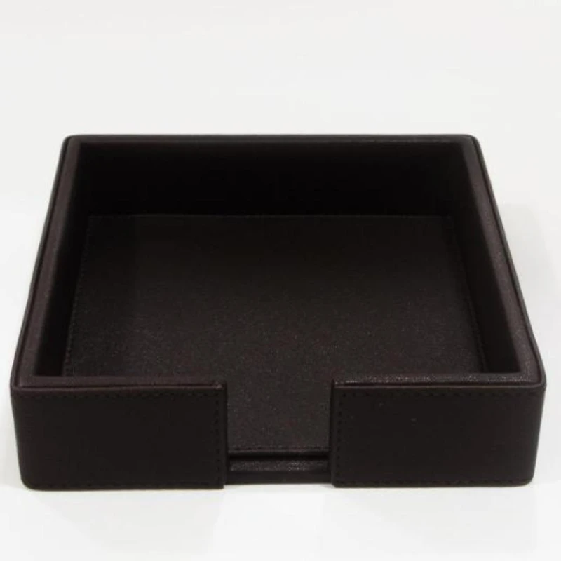 AP Leather Large Brown Napkin Holder - Stylish Home & Garden Table Decor - AP