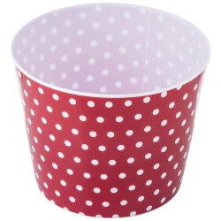 Table Craft Red Plastic Popcorn Snack Bucket – Fun & Durable Serveware for Parties & Movies