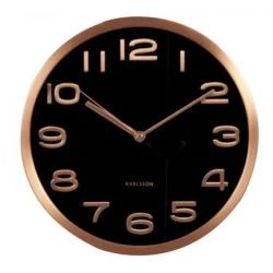 P.T Maxie Wall Clock 29cm – Sleek Copper Frame Design for Modern Home or Office