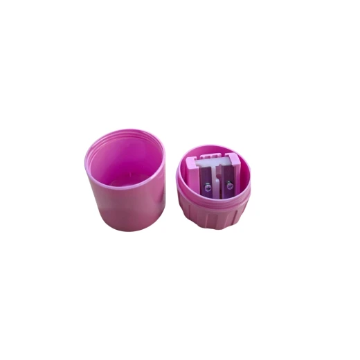 STAGE Pencil Sharpener Mod.438 with Lid, Pink, High-Quality German Blades, Durable & Efficient Sharpener for Precise Sharpening - Stage - Image 2