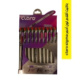 Claro Red Pen Pack - 10 Pens for School & Office - Claro