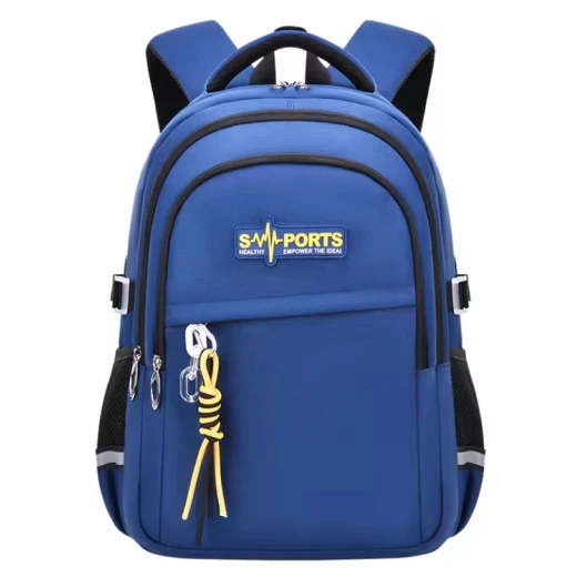 School Backpack – Lightweight, Durable, Spine Support, Multi-Compartment, Navy, Unisex, Size 30x30x18CM School Backpack – Lightweight, Durable, Spine Support, Multi-Compartment, Navy, Unisex, Size 30x30x18CM