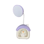 Space Duckling Night Light Desk Lamp, Eye-Friendly, Portable & Durable Lighting for Kids' Bedrooms, RVs & More Purple