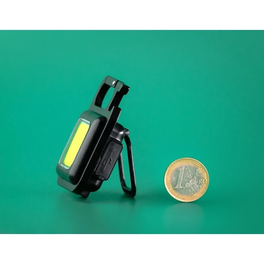 مصباح طوارئ LED مزود بسلسلة مفاتيح COB ومصباح عمل - قابل لإعادة الشحن، 800 لومن، متعدد الوظائف، قاعدة مغناطيسية، فتاحة زجاجات، ضوء USB-C - Image 4