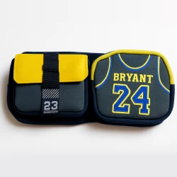 Pencil Case 24, Large Capacity Yellow & Black Pencil Pouch with 3 Compartments, Stationery Storage Bag for School & Office