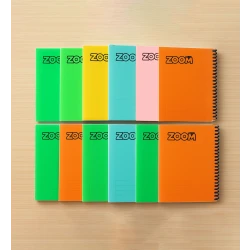 Zoom  Arabic School 12 Notebooks 60 Sheets Wire Zoom