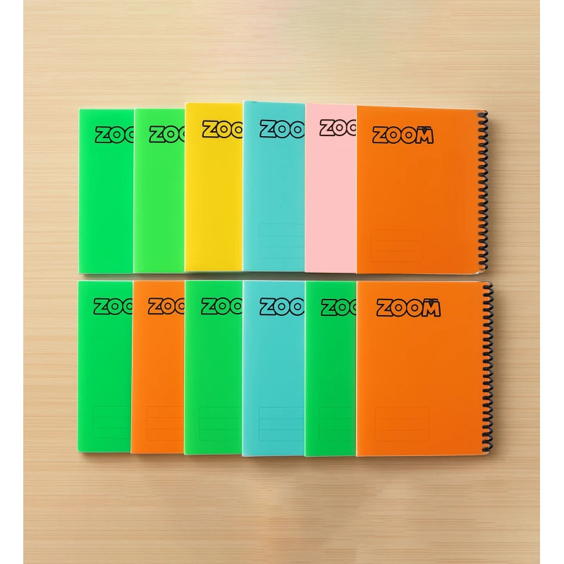 Zoom  Arabic School 12 Notebooks 60 Sheets Wire Zoom - Zoom