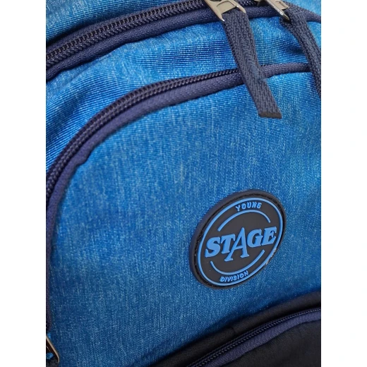 Stage Kids Backpack, Navy & Blue, Lightweight & Durable, 42×21×33 cm - Stage - Image 4