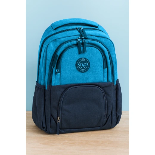 Stage Kids Backpack, Navy & Blue, Lightweight & Durable, 42×21×33 cm Stage Kids Backpack, Navy & Blue, Lightweight & Durable, 42×21×33 cm