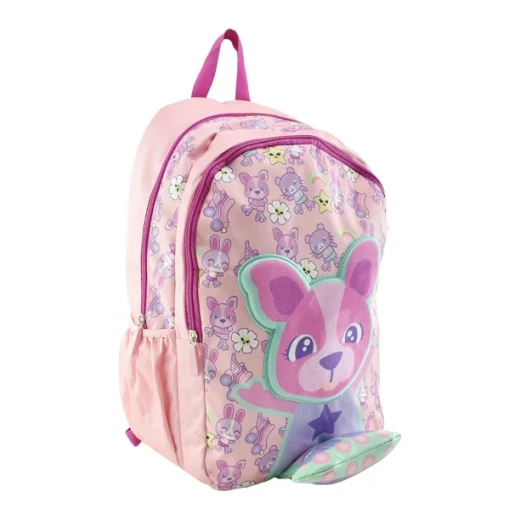 Stage 3-Piece School Set: Backpack 41×12, Lunch Bag 19×8, Pen Case 10×4 cm, Pink Dog Print - Stage - Image 6