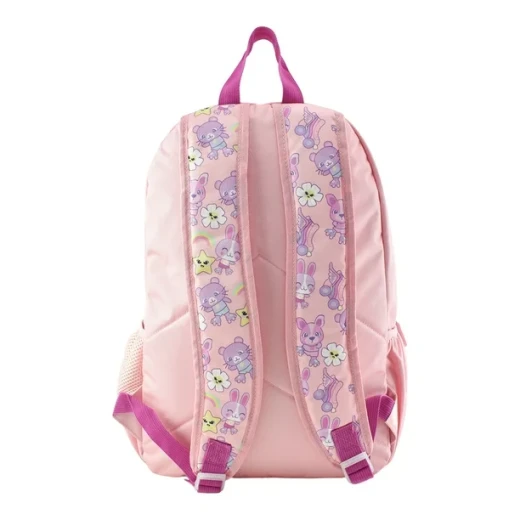 Stage 3-Piece School Set: Backpack 41×12, Lunch Bag 19×8, Pen Case 10×4 cm, Pink Dog Print - Stage - Image 5