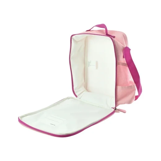 Stage 3-Piece School Set: Backpack 41×12, Lunch Bag 19×8, Pen Case 10×4 cm, Pink Dog Print - Stage - Image 9