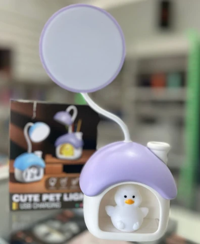 Space Duckling Night Light Desk Lamp, Eye-Friendly, Portable & Durable Lighting for Kids' Bedrooms, RVs & More Purple - Image 4