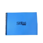 دفتر رسم سلكي من زووم، مقاس A4، 20 ورقة، أزرق - زووم