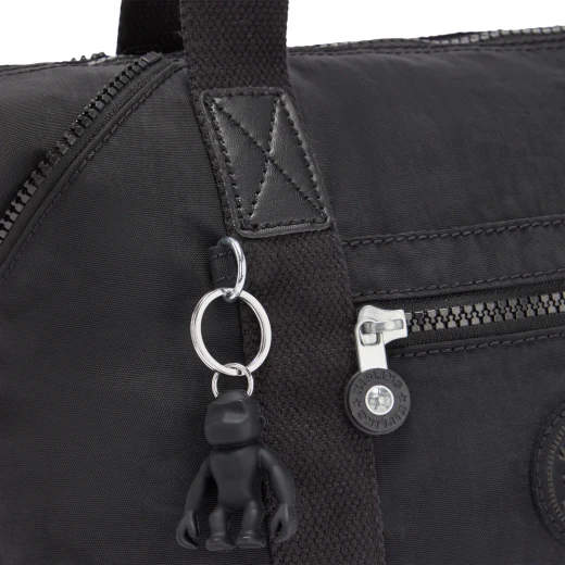 Kipling Art Mini Handbag, Small Grey Bag with Black Noir, Stylish & Functional 34 x 18.5 x 21 cm Ideal for Daily Use or Short Outings - Kipling - Image 2