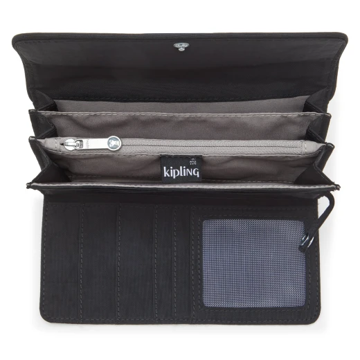 Kipling Money Land Wallet, Black Noir with RFID Protection, Spacious, Stylish & Secure for Everyday Use 18.5 x 3 x 10 cm - Kipling - Image 2