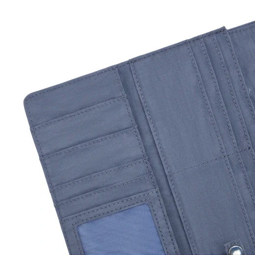 محفظة موني لاند، لون أزرق مفضل مع حماية RFID، واسعة وأنيقة وآمنة للاستخدام اليومي 18.5 × 3 × 10 سم من كيبيلنج - كيبلينج - Image 2