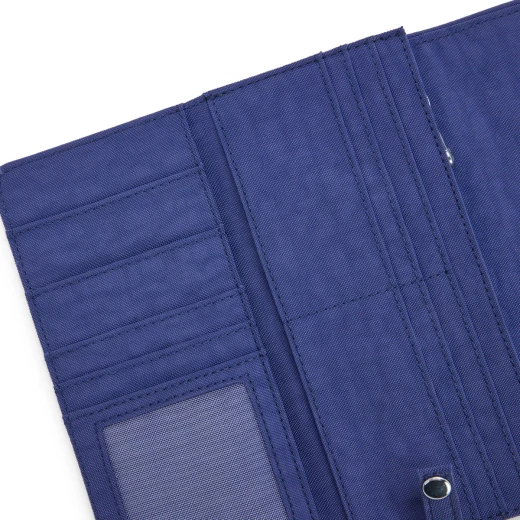 محفظة نسائية موني لاند  أزرق بحري (KI7015) واسعة وأنيقة مزودة بحماية RFID ولمسة نهائية لامعة 10 × 3 × 18.5 سم من كيبيلنج من كيبيلنج - كيبلينج - Image 4