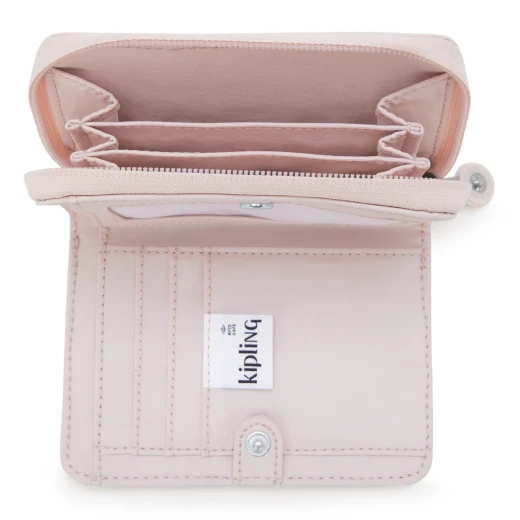Kipling Money Love Medium Wallet, Pink Shine , With RFID Protection, Stylish & Practical for Everyday Use 9.5 x 12.5 x 2.5 cm - Kipling - Image 4