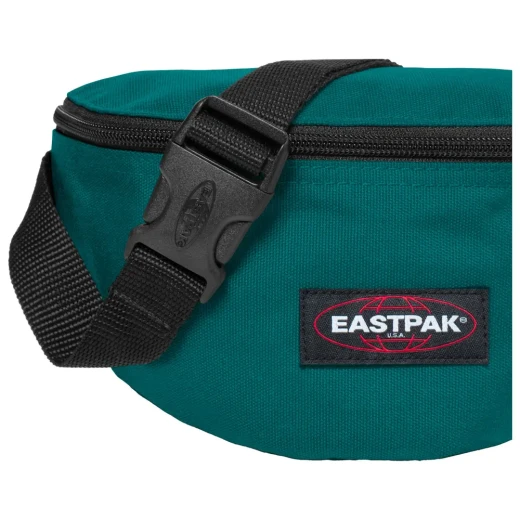 Eastpak Springer Waist Pouch – 2 L Compact Peacock Green Bum Main + Back Zip Compartments, Adjustable Belt – 16.5 × 23 × 8.5 cm - Eastpak - Image 3