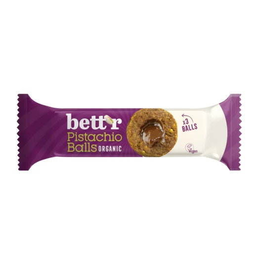 Bettr Organic GF Pistachio Balls 45g - Delicious & Healthy Snack Bettr Organic GF Pistachio Balls 45g - Delicious & Healthy Snack