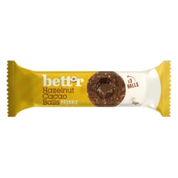 Bett'r Organic Hazelnut Cacao Balls 45g - Gluten-Free Snack