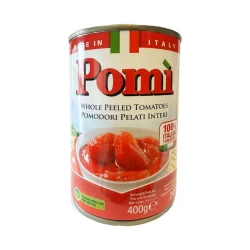 Pomi Whole Peeled Tomatoes 400g - Fresh & Versatile for Cooking