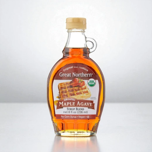 خليط شراب القيقب والصبار العضوي من Great Northern سعة 236 مل - مُحلي طبيعي خليط شراب القيقب والصبار العضوي من Great Northern سعة 236 مل - مُحلي طبيعي