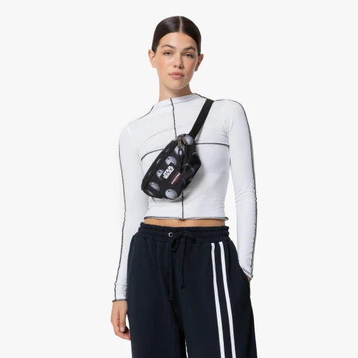 Eastpak Springer Waist Pouch – 2 L Compact Star Wars Death Star Black Bum Main + Back Zip Compartments, Adjustable Belt – 16.5 × 23 × 8.5 cm - Eastpak - Image 3