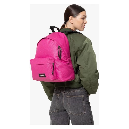 Eastpak Padded Pak'r Backpack 24L –Sparkly Fuchsia 40 × 30 × 18 cm – Durable School & Travel Bag with Padded Back and Adjustable Straps - Eastpak - Image 2