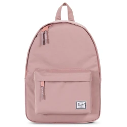 Herschel Classic Mid‑Volume Backpack – Ash Rose, 18L – 42 × 28.5 × 13 cm – Compact Daypack with Front Pocket