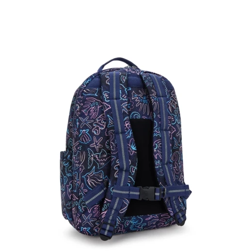 حقيبة ظهر مدرسية من Kipling Seoul College - طبعة Disco Fish - كيبلينج - Image 6