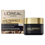 كريم النهار المجدد لخلايا البشرة Age Perfect Cell Renew من لوريال باريس بعامل حماية من أشعة الشمس 15 للبشرة الناضجة، 50 مل (عبوة من قطعة واحدة) - لوريال