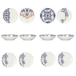 KitchenCraft Rococo Silk Dinnerware Set - 12 Pieces for 4 Persons