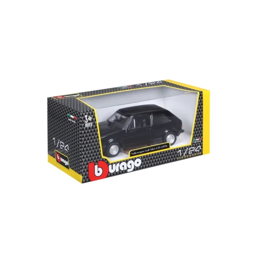بوراغو 1:24 فولكس واجن VW Golf Mk1 GTI 1979 أسود نموذج مصبوب - بوراغو - Image 13