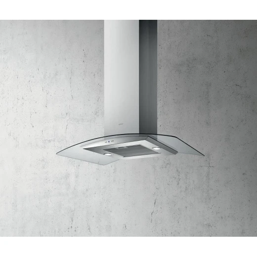 Elica Reef Island Stainless Steel 90cm Cooker Hood - Powerful Extraction - Elica - Image 4