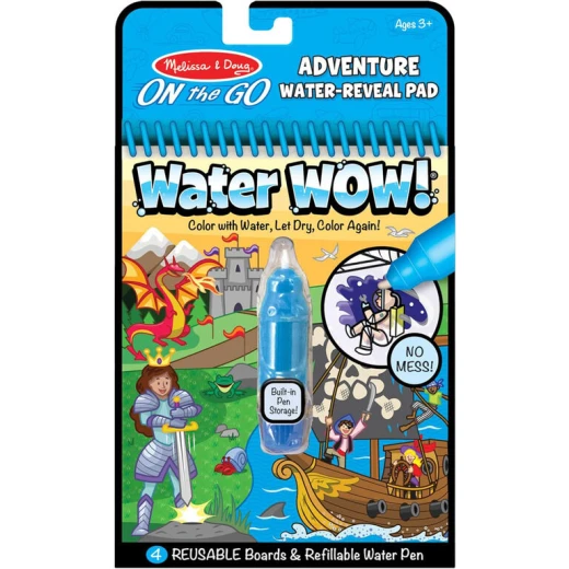 كتاب تلوين مغامرات Melissa & Doug Water Wow! للأطفال كتاب تلوين مغامرات Melissa & Doug Water Wow! للأطفال