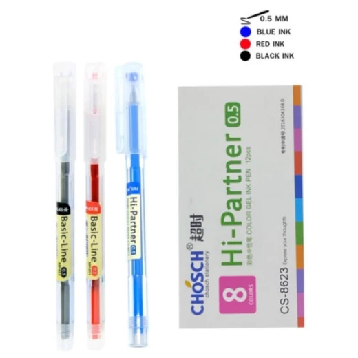 قلم جل هاي بارتنر CS-8623 0.5 مم - كتابة سلسة من تشوش قلم جل هاي بارتنر CS-8623 0.5 مم - كتابة سلسة من تشوش
