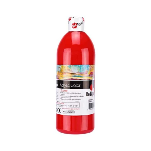 Red Apple Acrylic Paint 500ml - Vibrant Red Color for Art Red Apple Acrylic Paint 500ml - Vibrant Red Color for Art