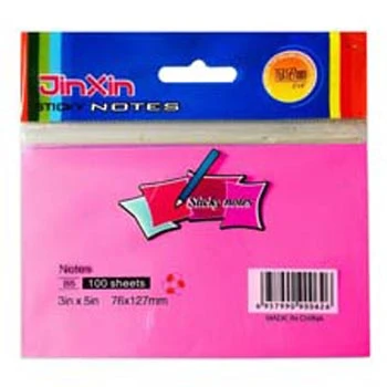 ملاحظات لاصقة Jinxin B5 100 ورقة (3x5 بوصة) - أدوات مكتبية - اس ستيشنري