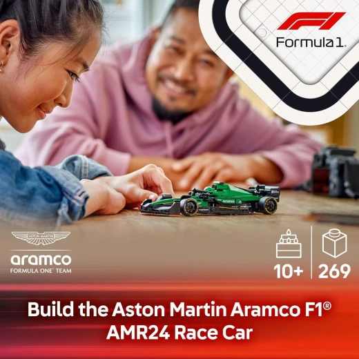 لعبة سيارة سباق أستون مارتن أرامكو F1 AMR24 من سبيد تشامبيونز - مجموعة بناء للأطفال، أولاد وبنات، من سن 10 سنوات فما فوق - سيارة لعبة لمحبي فورمولا 1 - فكرة هدية لأعياد الميلاد - 77245 من ليجو - ليجو - Image 3